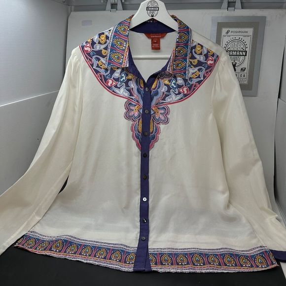 SUNDANCE SILK TOP LONG SLEEVE - Picture 8 of 16